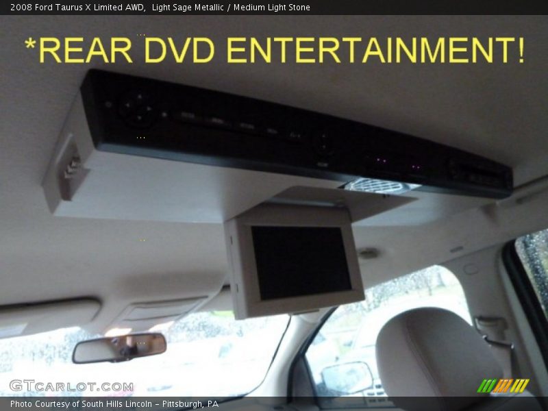 Light Sage Metallic / Medium Light Stone 2008 Ford Taurus X Limited AWD