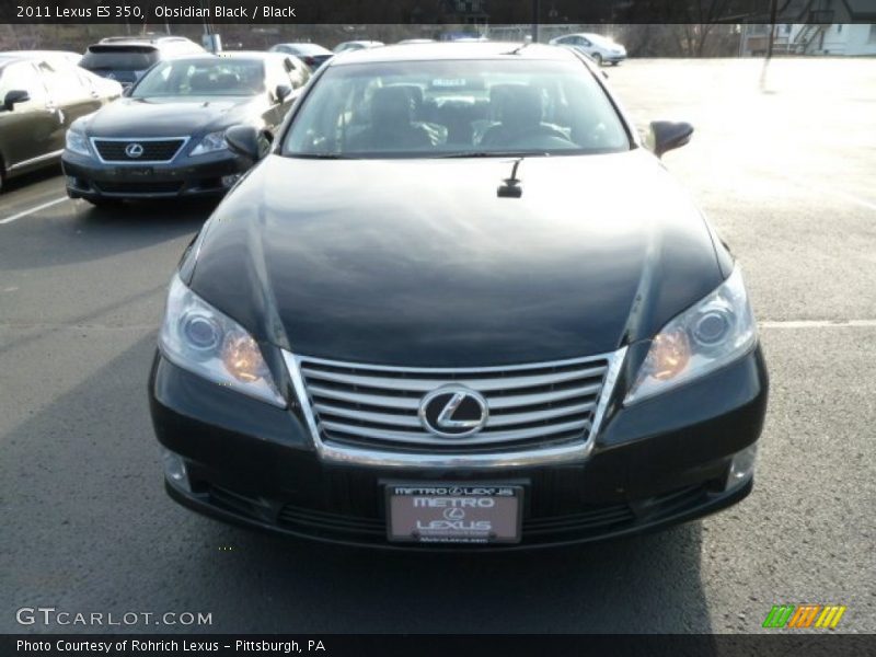 Obsidian Black / Black 2011 Lexus ES 350