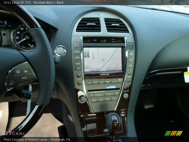 Obsidian Black / Black 2011 Lexus ES 350