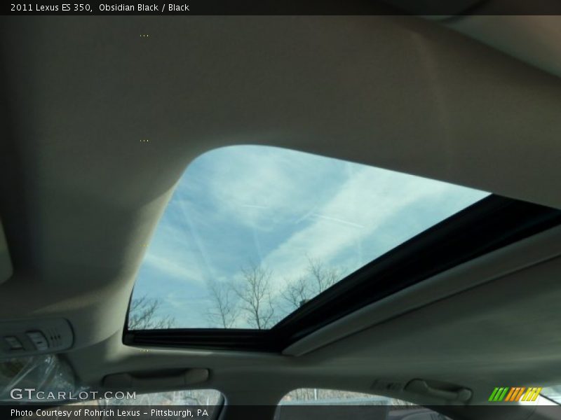 Obsidian Black / Black 2011 Lexus ES 350
