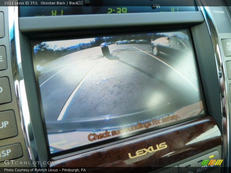 Obsidian Black / Black 2011 Lexus ES 350