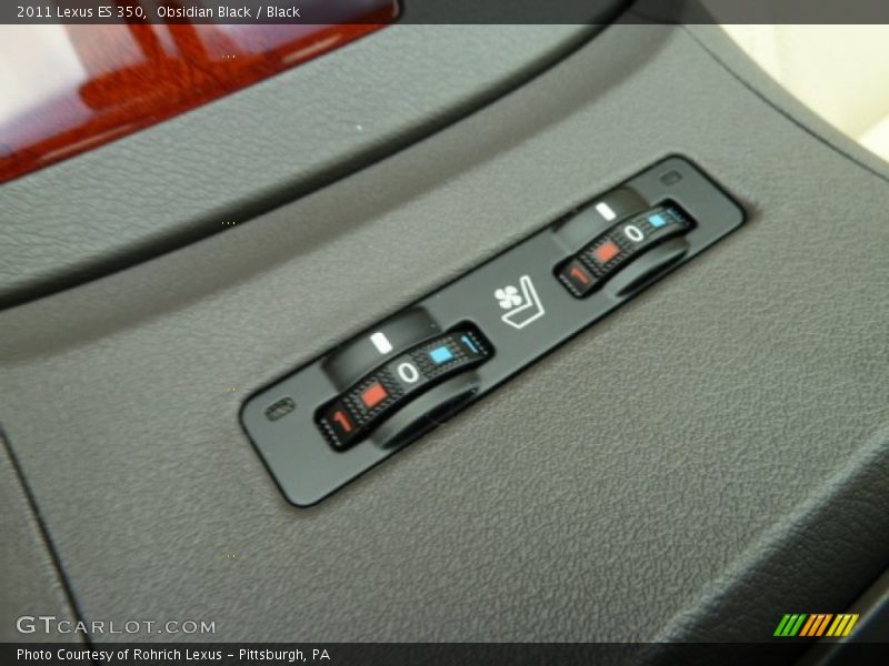 Obsidian Black / Black 2011 Lexus ES 350
