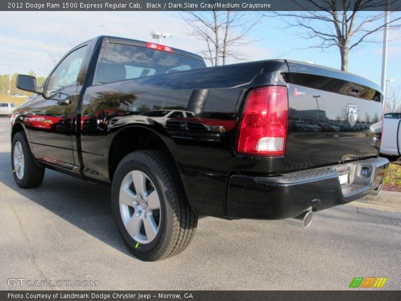 Black / Dark Slate Gray/Medium Graystone 2012 Dodge Ram 1500 Express Regular Cab