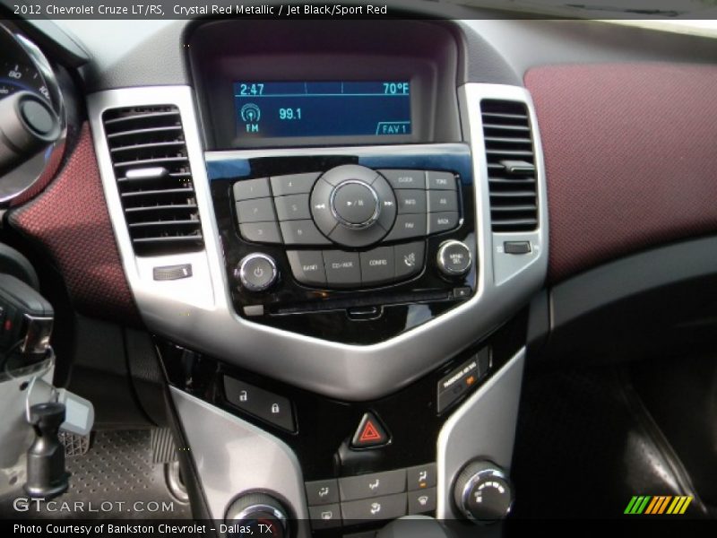 Crystal Red Metallic / Jet Black/Sport Red 2012 Chevrolet Cruze LT/RS