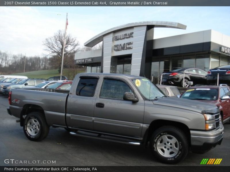 Graystone Metallic / Dark Charcoal 2007 Chevrolet Silverado 1500 Classic LS Extended Cab 4x4