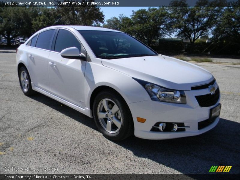 Summit White / Jet Black/Sport Red 2012 Chevrolet Cruze LT/RS