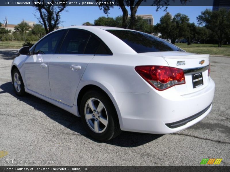 Summit White / Jet Black/Sport Red 2012 Chevrolet Cruze LT/RS