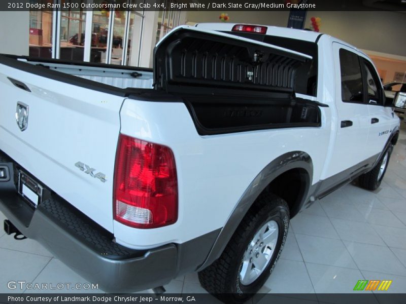 Bright White / Dark Slate Gray/Medium Graystone 2012 Dodge Ram 1500 Outdoorsman Crew Cab 4x4
