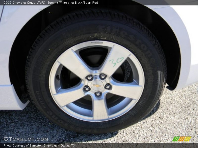 Summit White / Jet Black/Sport Red 2012 Chevrolet Cruze LT/RS