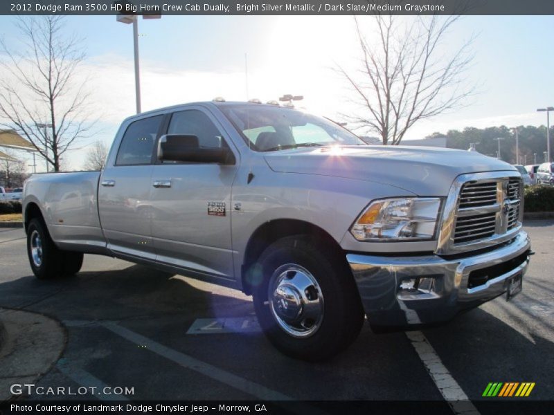 Bright Silver Metallic / Dark Slate/Medium Graystone 2012 Dodge Ram 3500 HD Big Horn Crew Cab Dually