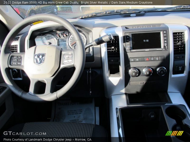 Bright Silver Metallic / Dark Slate/Medium Graystone 2012 Dodge Ram 3500 HD Big Horn Crew Cab Dually
