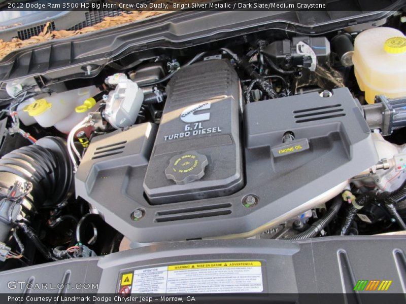 Bright Silver Metallic / Dark Slate/Medium Graystone 2012 Dodge Ram 3500 HD Big Horn Crew Cab Dually