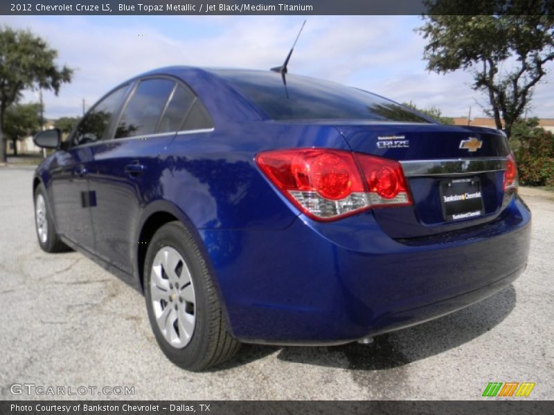Blue Topaz Metallic / Jet Black/Medium Titanium 2012 Chevrolet Cruze LS