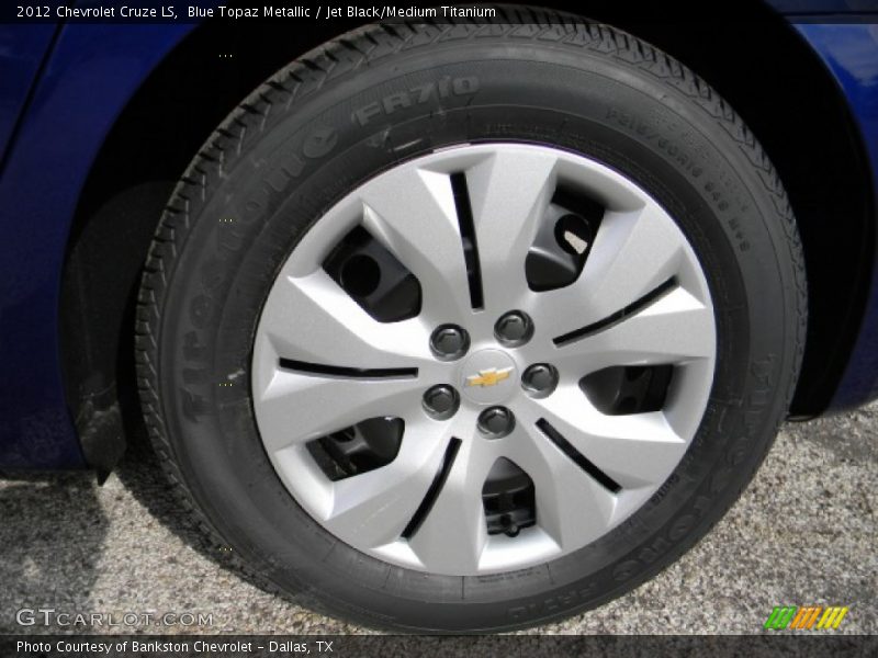 Blue Topaz Metallic / Jet Black/Medium Titanium 2012 Chevrolet Cruze LS