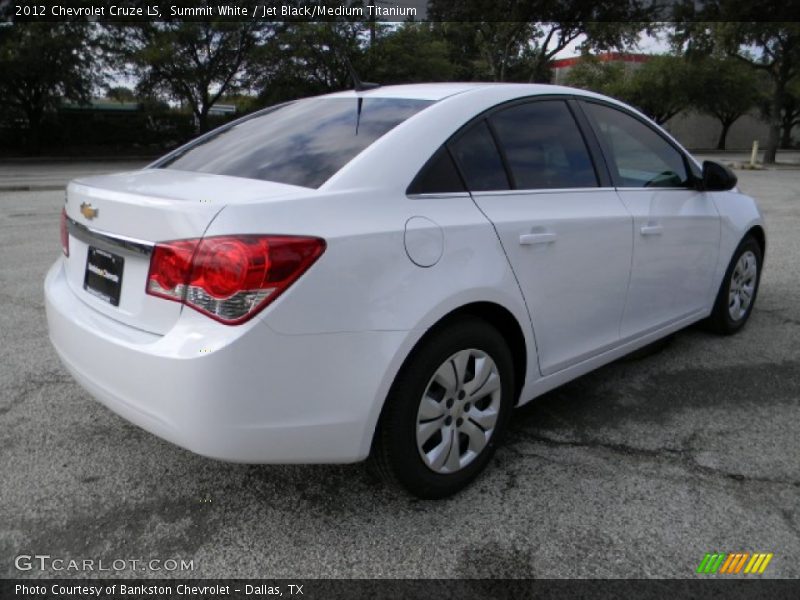 Summit White / Jet Black/Medium Titanium 2012 Chevrolet Cruze LS