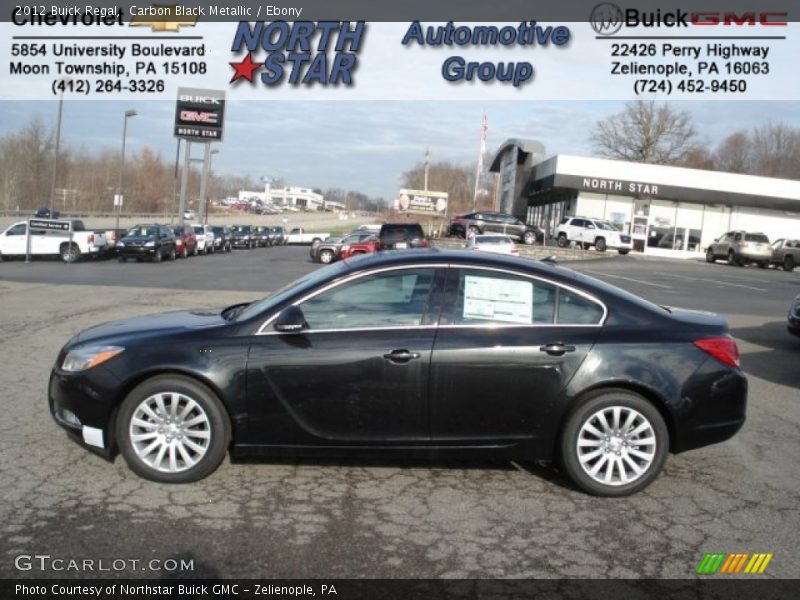 Carbon Black Metallic / Ebony 2012 Buick Regal