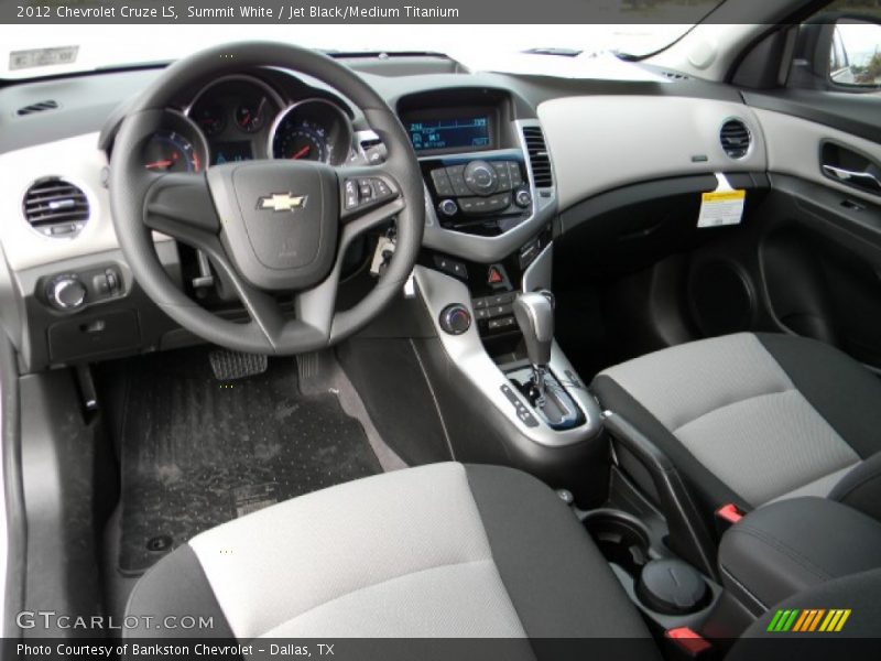 Summit White / Jet Black/Medium Titanium 2012 Chevrolet Cruze LS