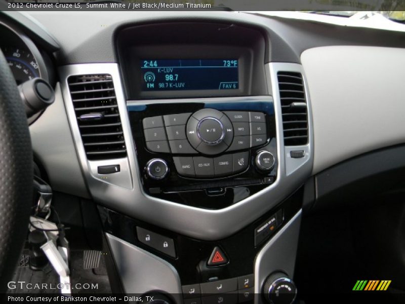 Summit White / Jet Black/Medium Titanium 2012 Chevrolet Cruze LS
