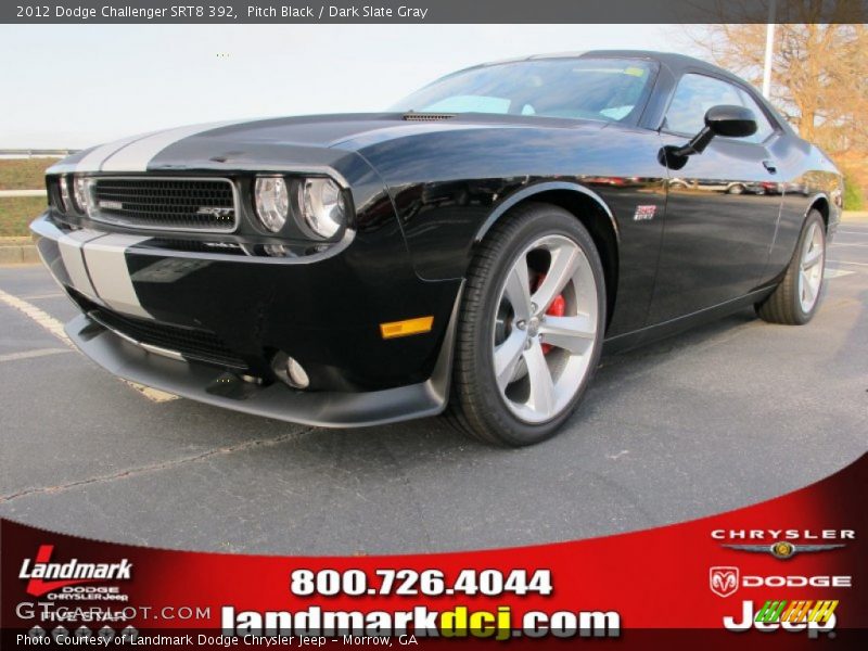 Pitch Black / Dark Slate Gray 2012 Dodge Challenger SRT8 392