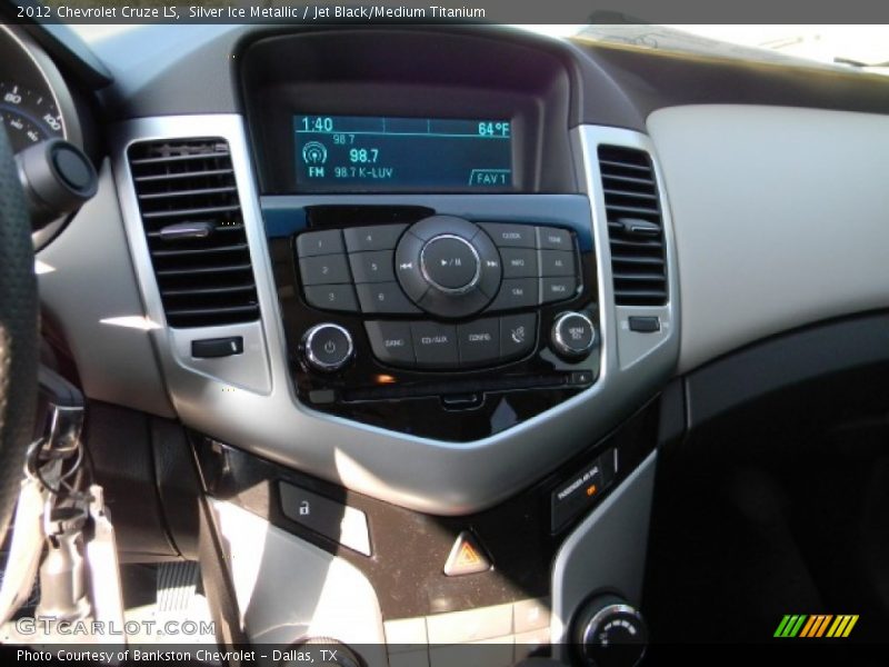Silver Ice Metallic / Jet Black/Medium Titanium 2012 Chevrolet Cruze LS