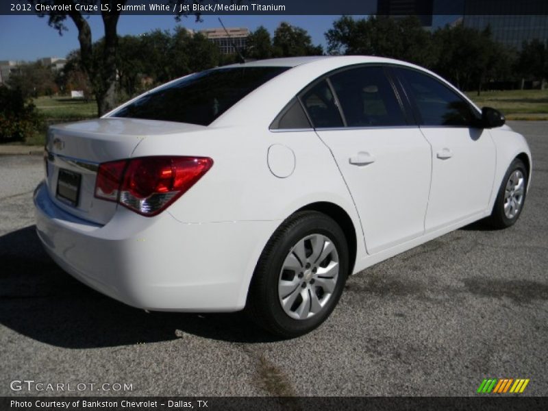 Summit White / Jet Black/Medium Titanium 2012 Chevrolet Cruze LS
