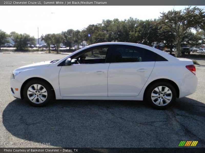 Summit White / Jet Black/Medium Titanium 2012 Chevrolet Cruze LS