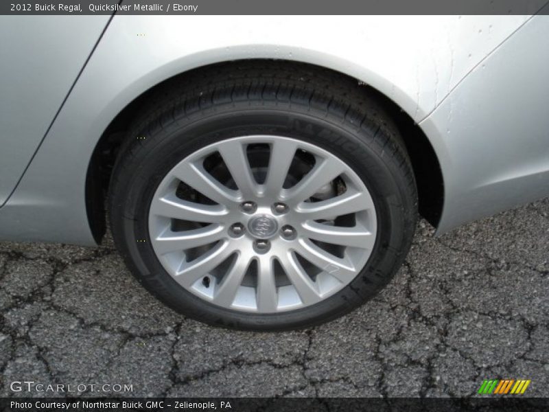 Quicksilver Metallic / Ebony 2012 Buick Regal