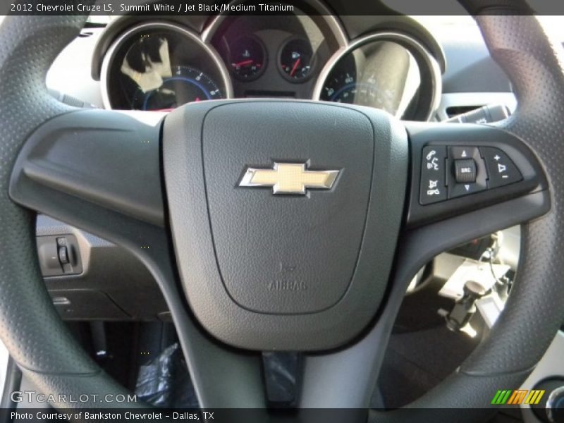 Summit White / Jet Black/Medium Titanium 2012 Chevrolet Cruze LS