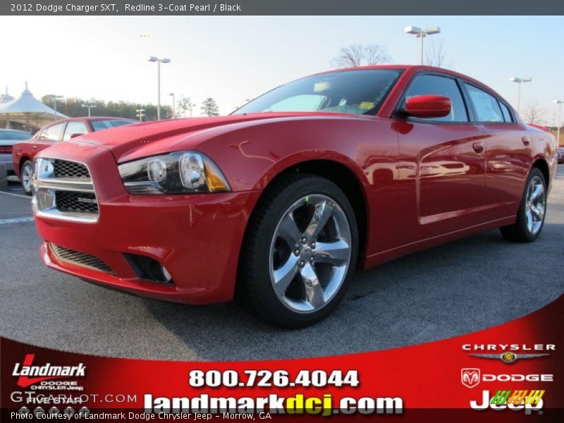 Redline 3-Coat Pearl / Black 2012 Dodge Charger SXT