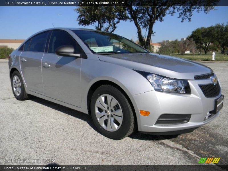 Silver Ice Metallic / Jet Black/Medium Titanium 2012 Chevrolet Cruze LS