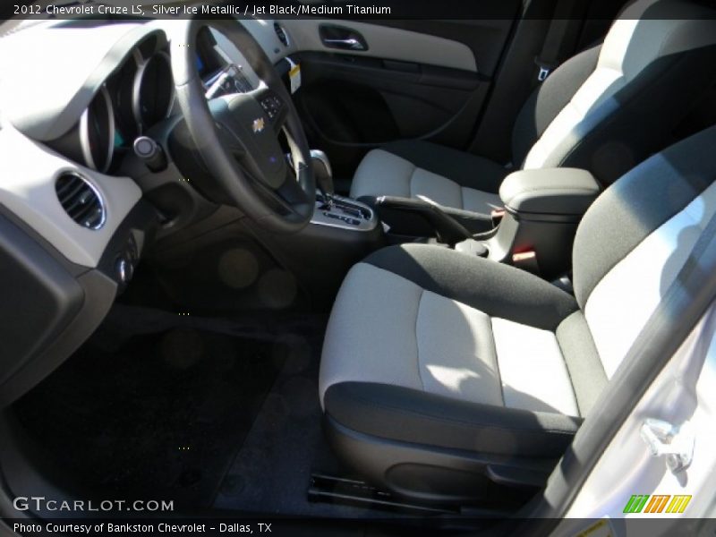 Silver Ice Metallic / Jet Black/Medium Titanium 2012 Chevrolet Cruze LS
