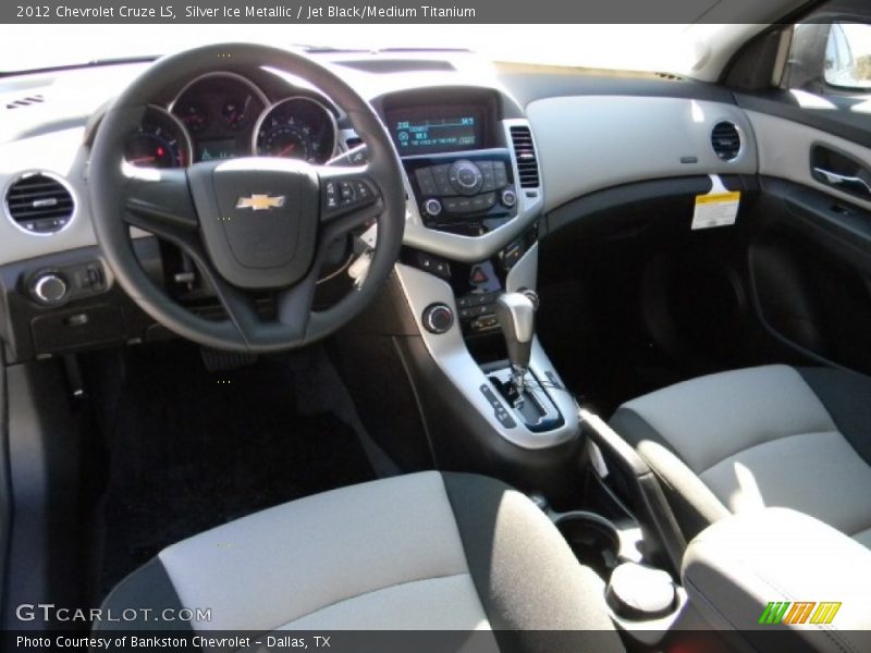 Silver Ice Metallic / Jet Black/Medium Titanium 2012 Chevrolet Cruze LS