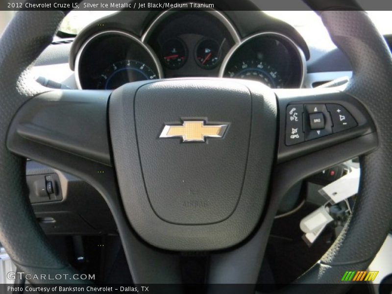 Silver Ice Metallic / Jet Black/Medium Titanium 2012 Chevrolet Cruze LS