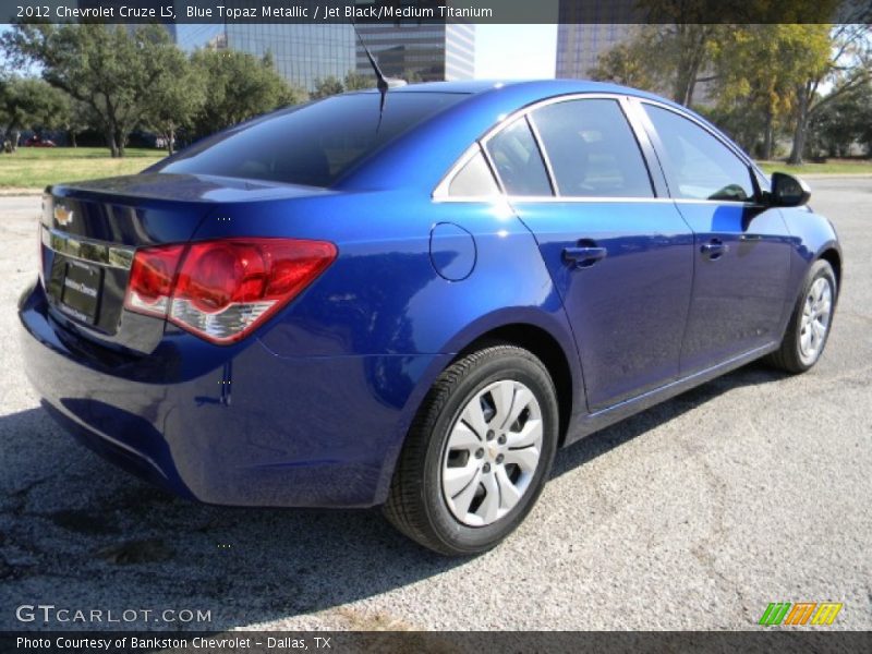 Blue Topaz Metallic / Jet Black/Medium Titanium 2012 Chevrolet Cruze LS