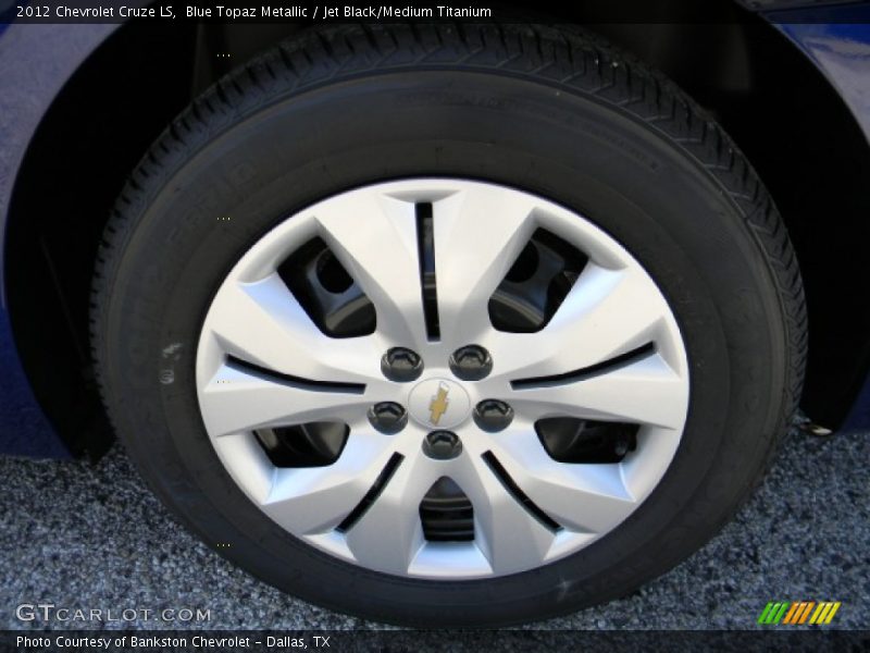 Blue Topaz Metallic / Jet Black/Medium Titanium 2012 Chevrolet Cruze LS