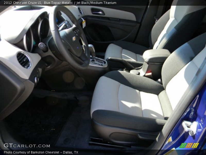 Blue Topaz Metallic / Jet Black/Medium Titanium 2012 Chevrolet Cruze LS