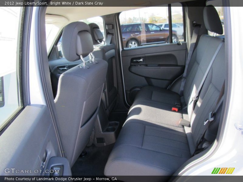 Bright White / Dark Slate Gray 2012 Jeep Liberty Sport