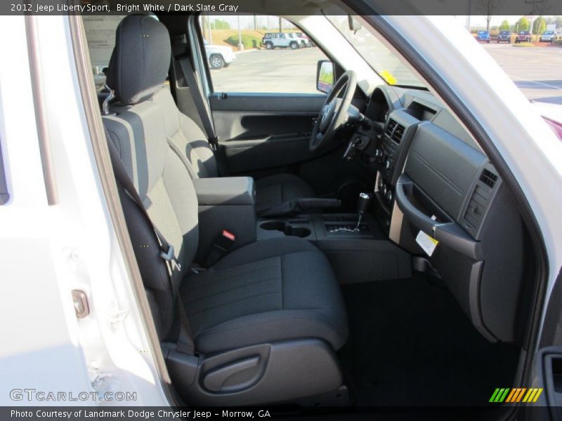 Bright White / Dark Slate Gray 2012 Jeep Liberty Sport