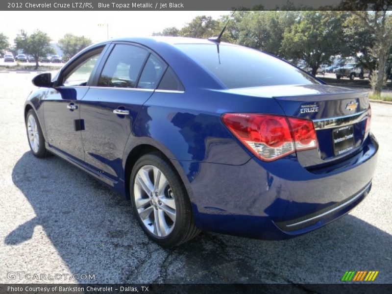 Blue Topaz Metallic / Jet Black 2012 Chevrolet Cruze LTZ/RS