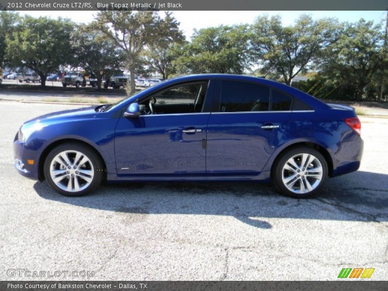 Blue Topaz Metallic / Jet Black 2012 Chevrolet Cruze LTZ/RS