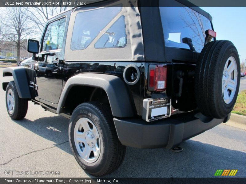 Black / Black 2012 Jeep Wrangler Sport 4x4