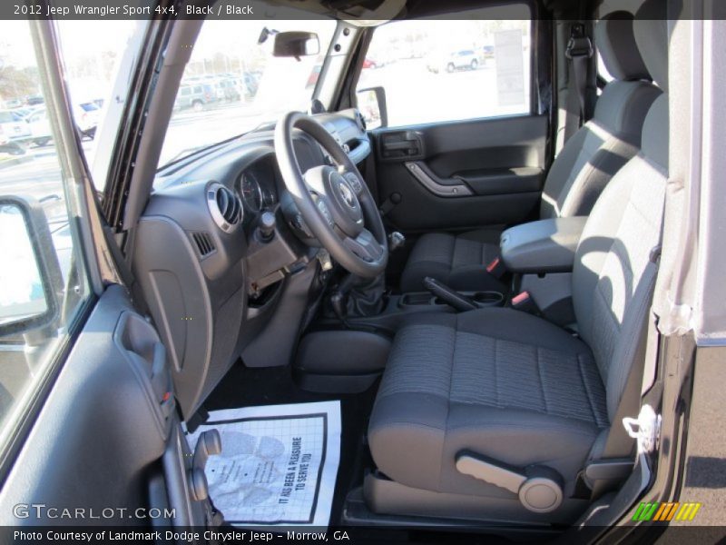 Black / Black 2012 Jeep Wrangler Sport 4x4