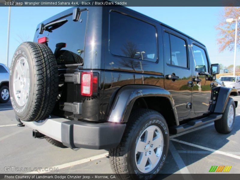 Black / Black/Dark Saddle 2012 Jeep Wrangler Unlimited Sahara 4x4