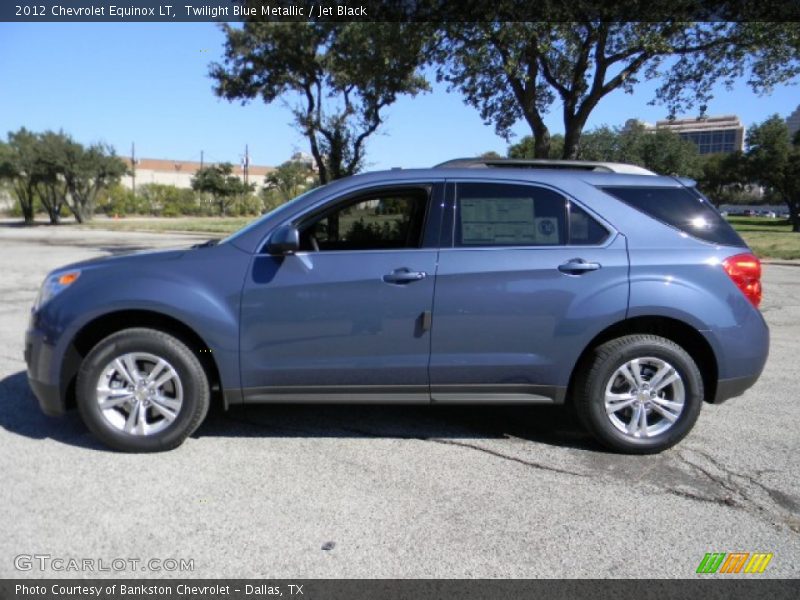 Twilight Blue Metallic / Jet Black 2012 Chevrolet Equinox LT