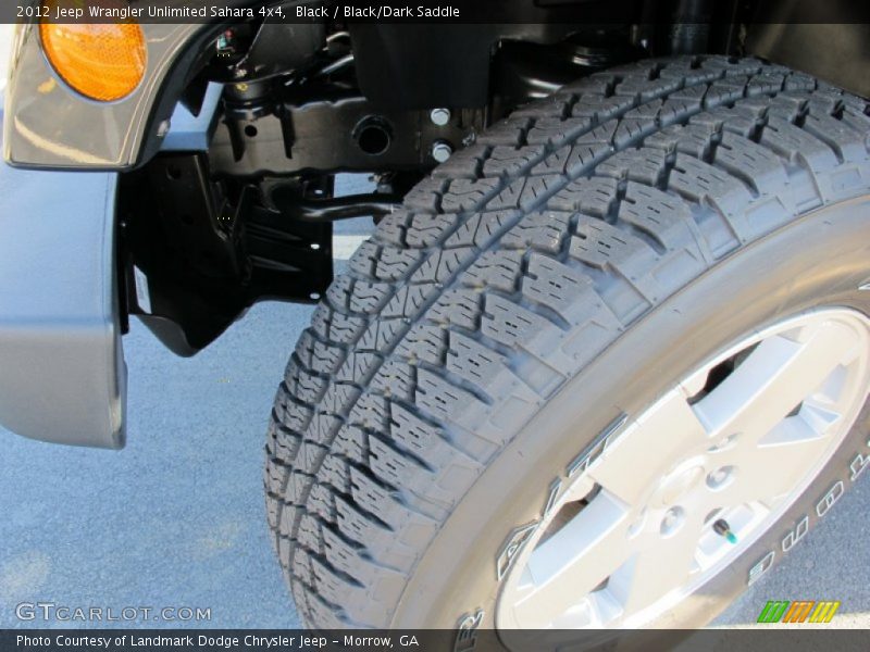 Black / Black/Dark Saddle 2012 Jeep Wrangler Unlimited Sahara 4x4