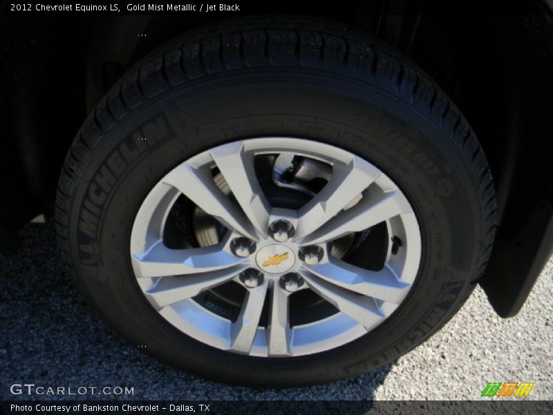Gold Mist Metallic / Jet Black 2012 Chevrolet Equinox LS