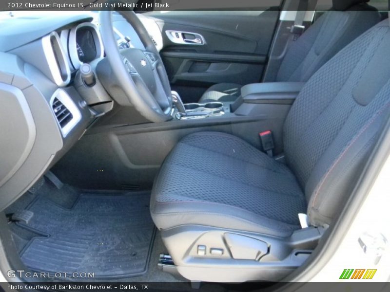 Gold Mist Metallic / Jet Black 2012 Chevrolet Equinox LS