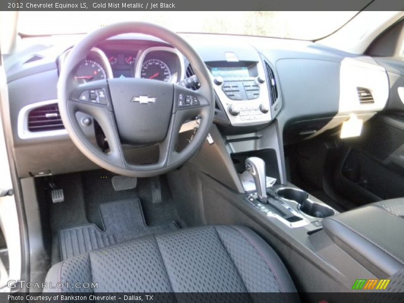 Gold Mist Metallic / Jet Black 2012 Chevrolet Equinox LS