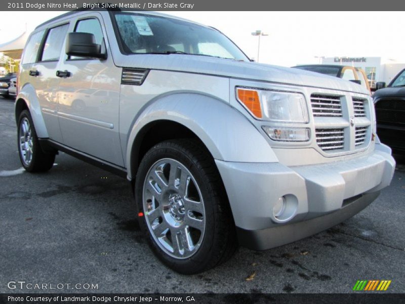 Bright Silver Metallic / Dark Slate Gray 2011 Dodge Nitro Heat