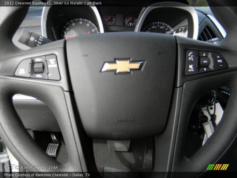 Silver Ice Metallic / Jet Black 2012 Chevrolet Equinox LS